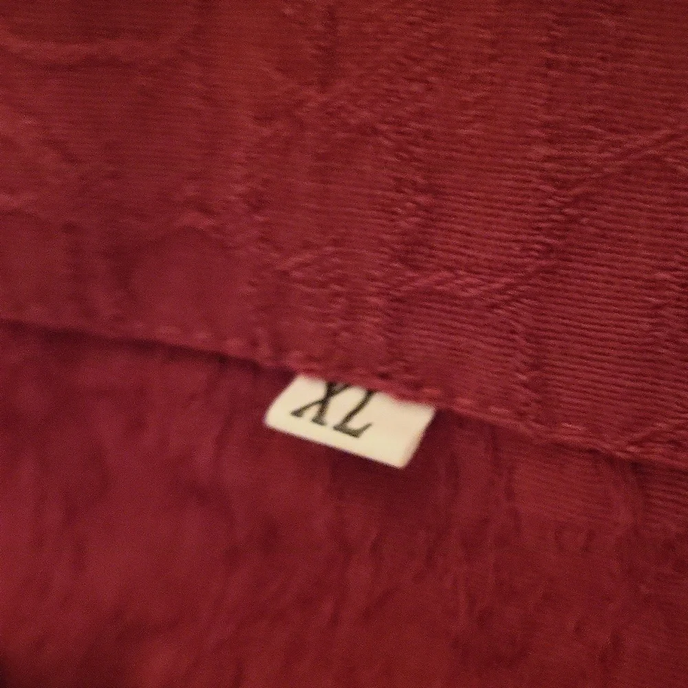 Rust Red Cotton/Linen Shirt - Picture 3 of 5